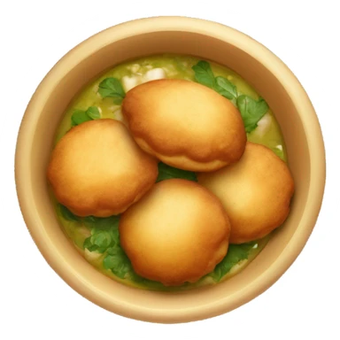 gol gappa indian dish in platw sticker
