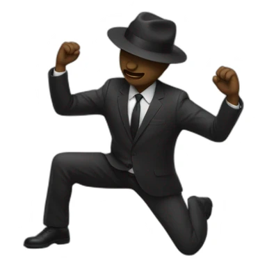 Un noir qui fait un dab sticker