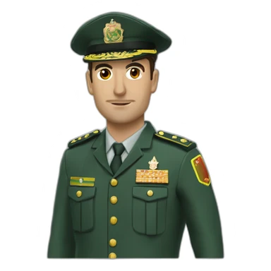 Guardia civil cuadrandose  sticker