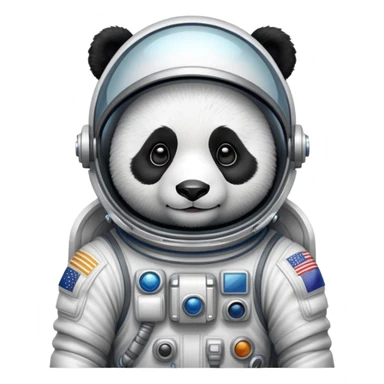 Panda astronaut sticker