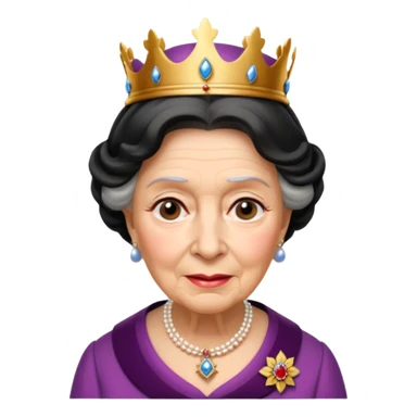 Elizabeth la reine d’Angleterre vielle  sticker