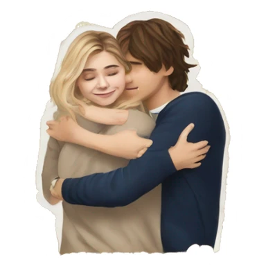 Emoji Chloe grace moretz hugging elrubiusomg sticker