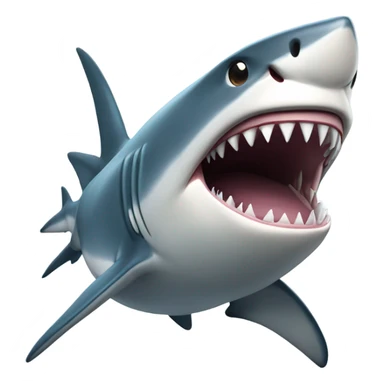 Shark mind blowing sticker