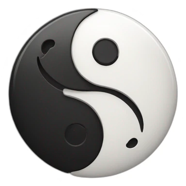 Ying yang sticker