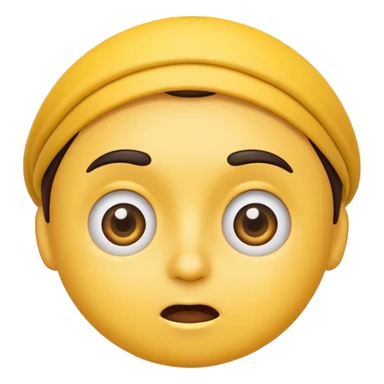 Eyebrows raised emoji sticker