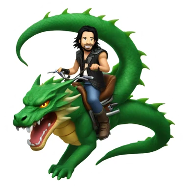 Johnny silverhand riding shenron sticker