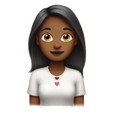 A girl in love sticker