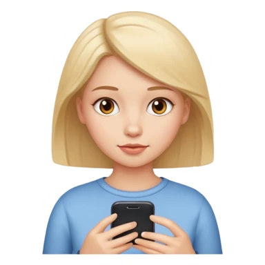 girl texting sticker