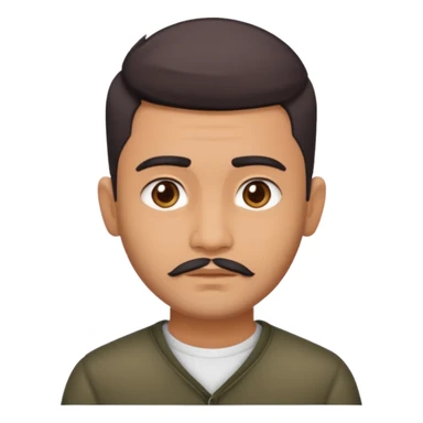 Indian man 25 years old fade hair cut no mustache sticker