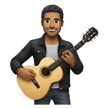 Latin guitarist sticker