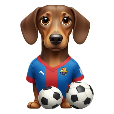 Weiner dog Messi  sticker