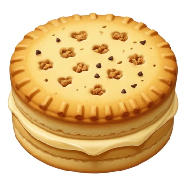 vanilla biscuit with crumbs sticker