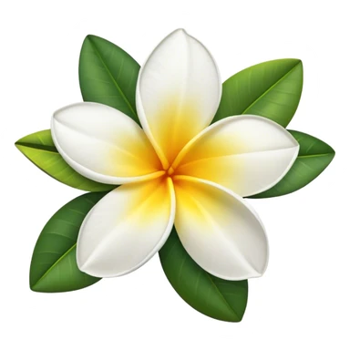 frangipani flower sticker