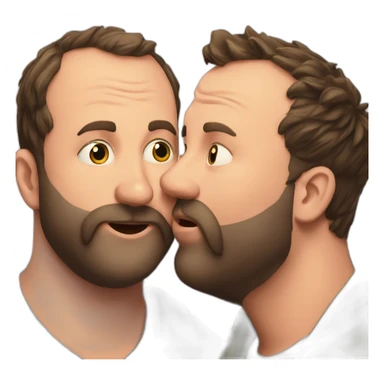 tom segura kissing bert kreischer sticker