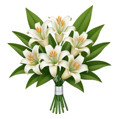 Big white bouquet of Lillie’s  sticker