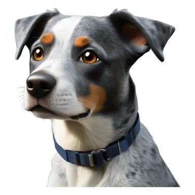 Blue heeler pointer mix in outdoor setting sticker