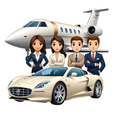 Grant Cardone, Tai Lopez, Josh King Madrid, Alex Hormozi, Iman Gadzhi, Daniel G, Branden Condy, Patrick Bet-David, Dan Henry, Luke Belmar, Shelby Sapp, Leila Hormozi, Tefi Valenzuela, business, influencers, friends, rich millionaire success lifestyle, private jet , supercars, success, sales sticker