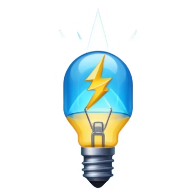 A light blue thunder sticker