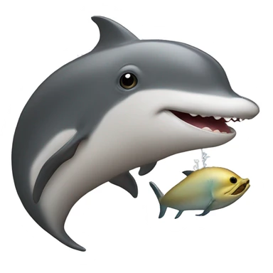 dauphin avec un hérisson sticker