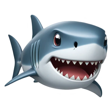 Shark whit a rugby ball sticker