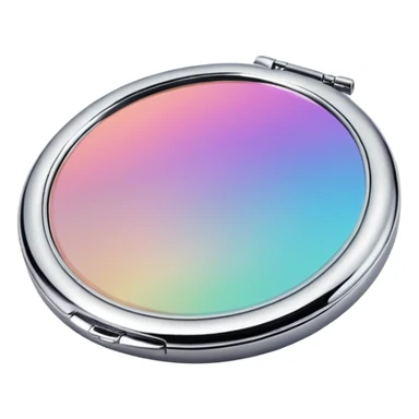 Iridescent compact mirror sticker