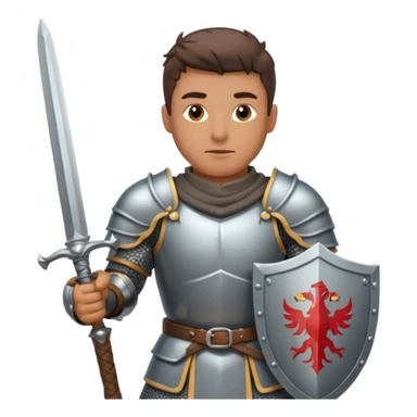 Male Knight Warrior sticker
