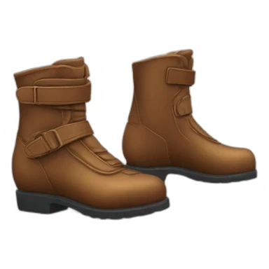 Leather bike race boots sticker