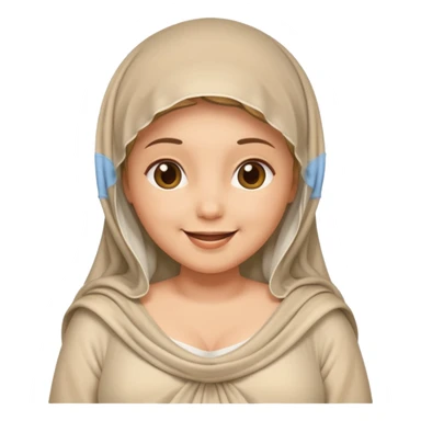 Une femme voilée enceinte sticker