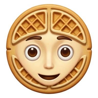 A dude with waffle eyes sticker