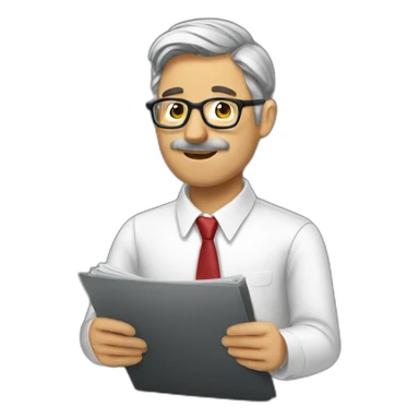 periodista hombre sticker
