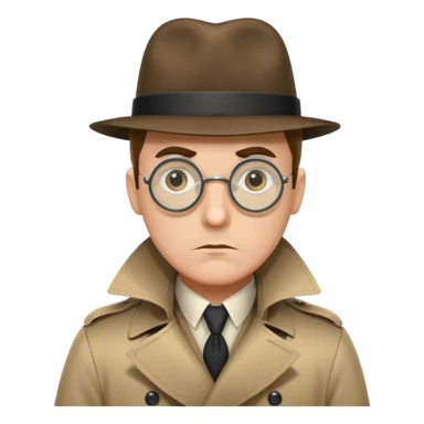 detective with a monocle sticker