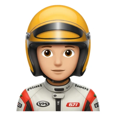 motorcycle racer with full face helmet sticker