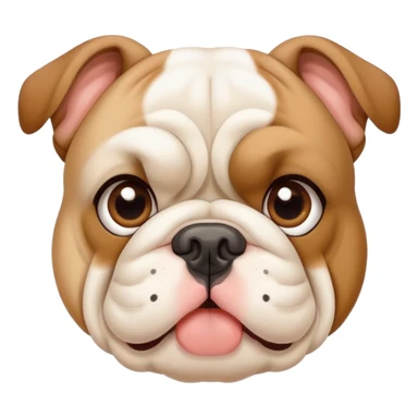 cute  bulldog sticker