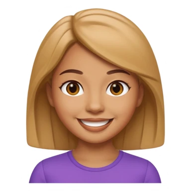 Memoji girl smiling sticker