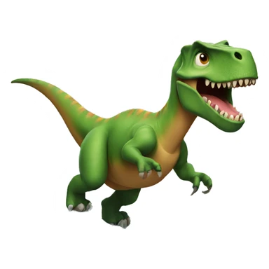 a dinosaur surfing sticker