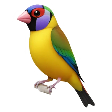 gouldian finch sticker