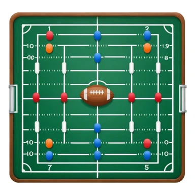 amercian football playbook formation sticker