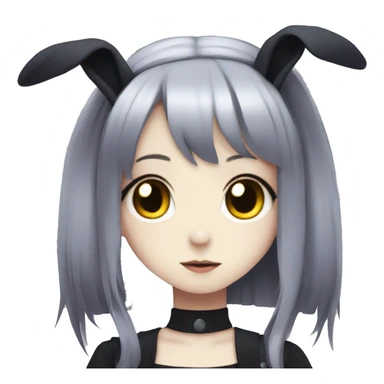 goth bunny girl anime sticker