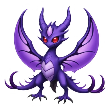 Darkrai-Lunala-Haunter-Fakémon-hybrid-creature (full body)  sticker