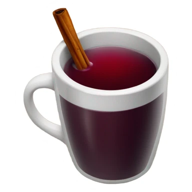 Mulled wine in a mug sticker