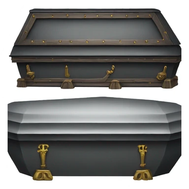 Gothic coffin sticker