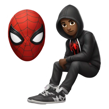Spiderman miles morales sticker