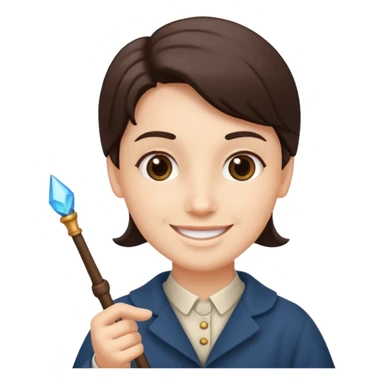 Docent with pointing wand,Museum Staff sticker