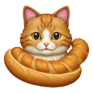 Cat with Loaf of bread sticker