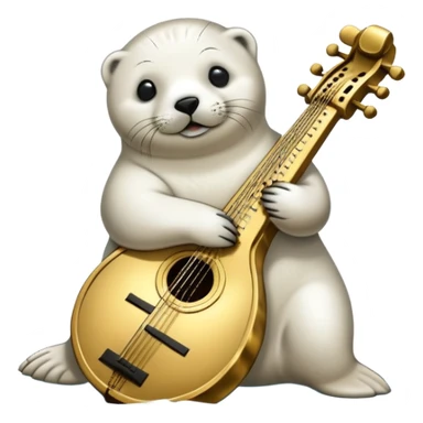 Make a coin engraved harp seal  whole body and coin price goes up sticker