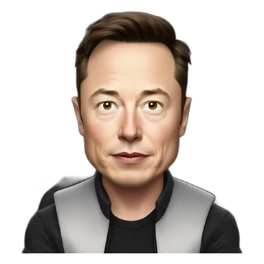 Elon musk in a tesla sticker