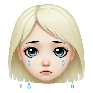 Emo girl sad sticker