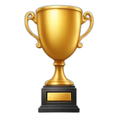 winning cup golden cup with a lot of details  sticker