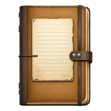 A beat up field notebook sticker