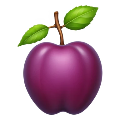 plum fruit sticker